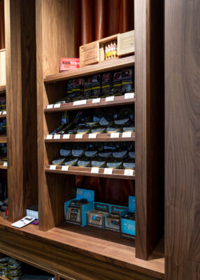 whiskey Retail Fit out shelf